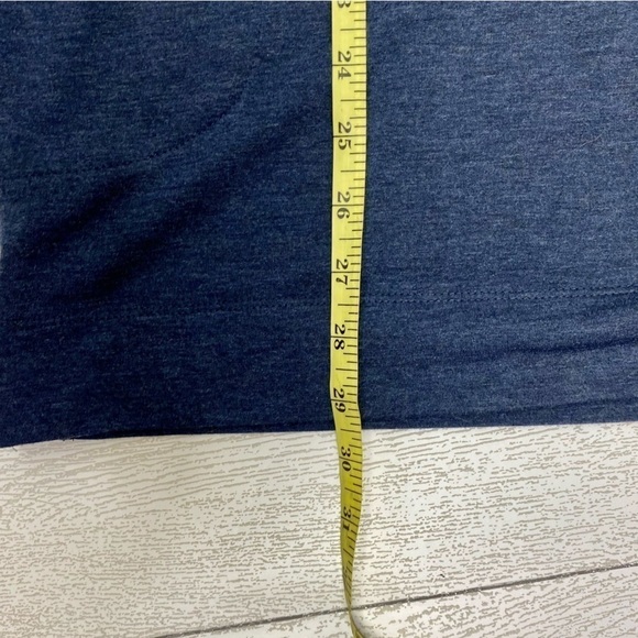 Soft Surroundings Navy charcoal gray collar Tunic stretch knit top size s - Picture 10 of 10